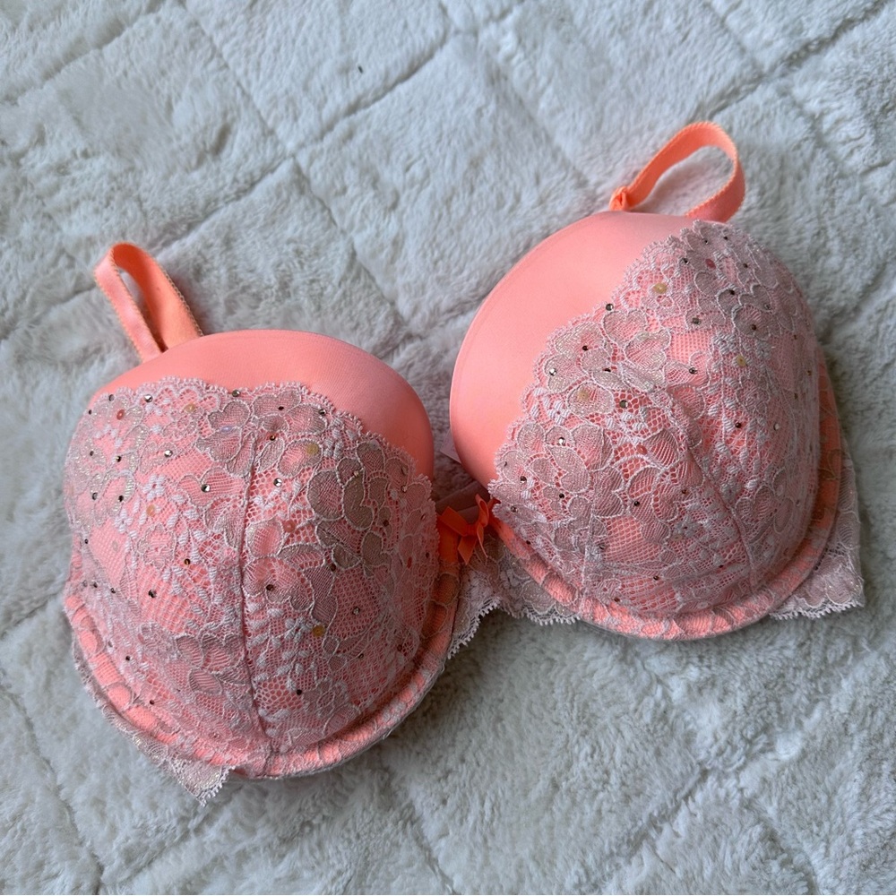 Victoria's Secret | Orange Dream Angels Perfect coverage Bra | Size 34DD